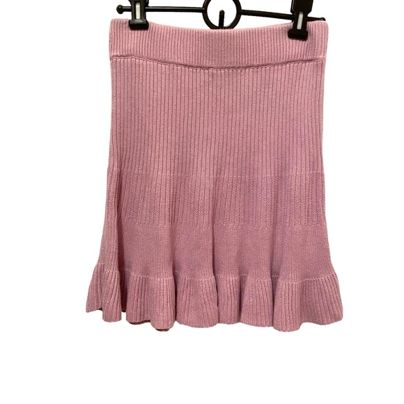 Free People Pink Mauve Knit Skirt A-Line size XS Stretch - Picture 1 of 3
